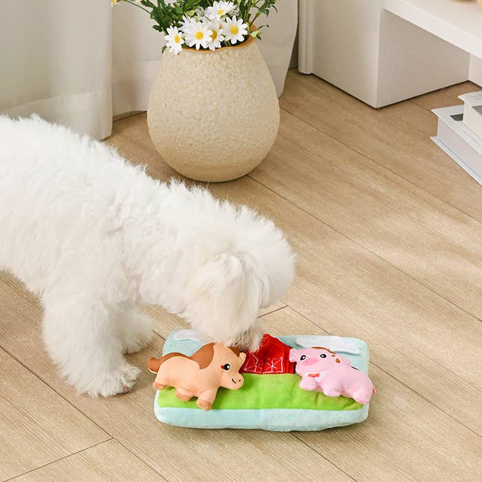 Hugsmart Products Inc - Vendita all'ingrosso Peluche - Cani - HugSmart Pet - Amici della Fattoria | Compagni del Fienile - Giocattolo di Peluche per Cani3