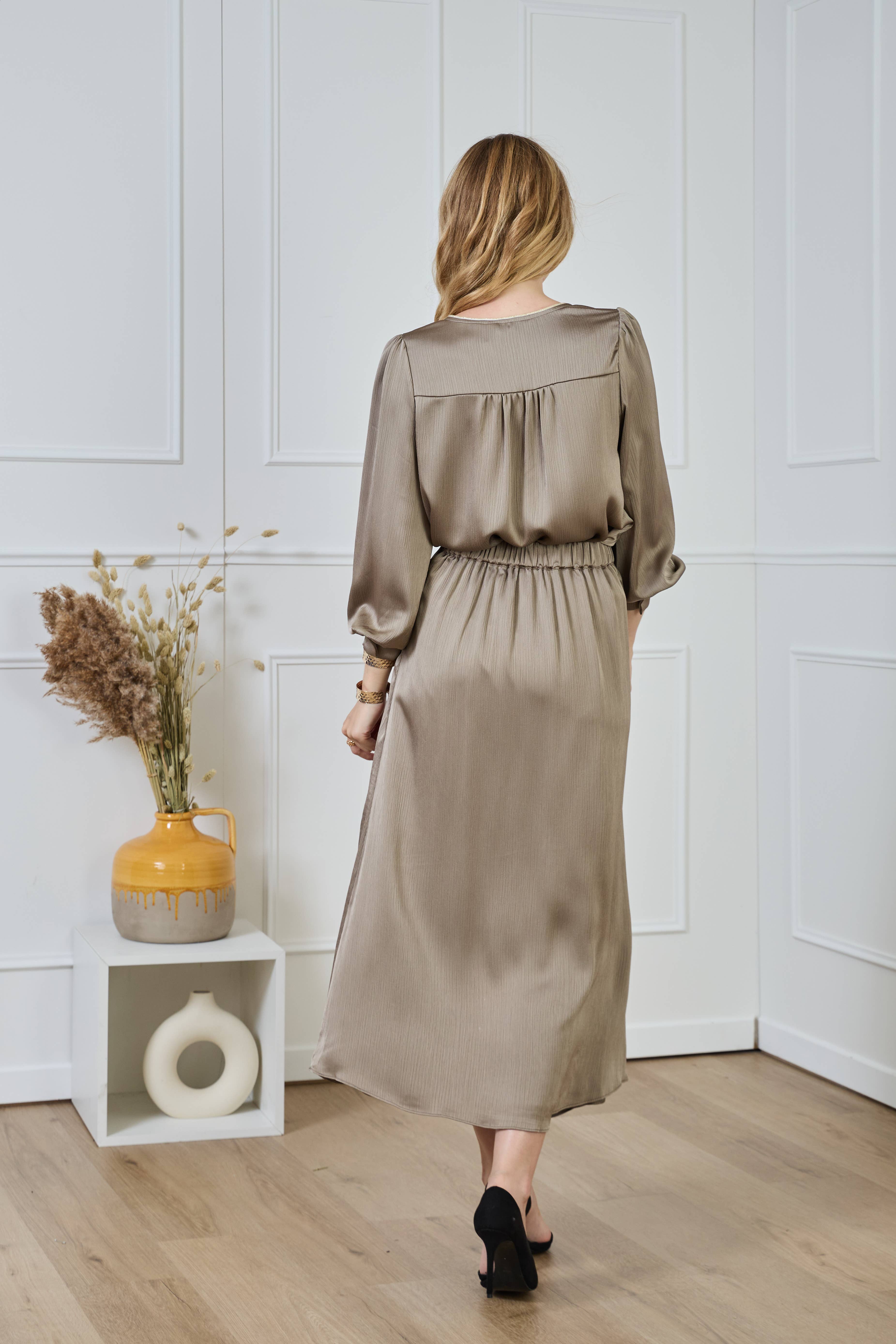 LULUMARY - Vendita all'ingrosso Gonna - Donna - Gonna lunga fluida SK86315