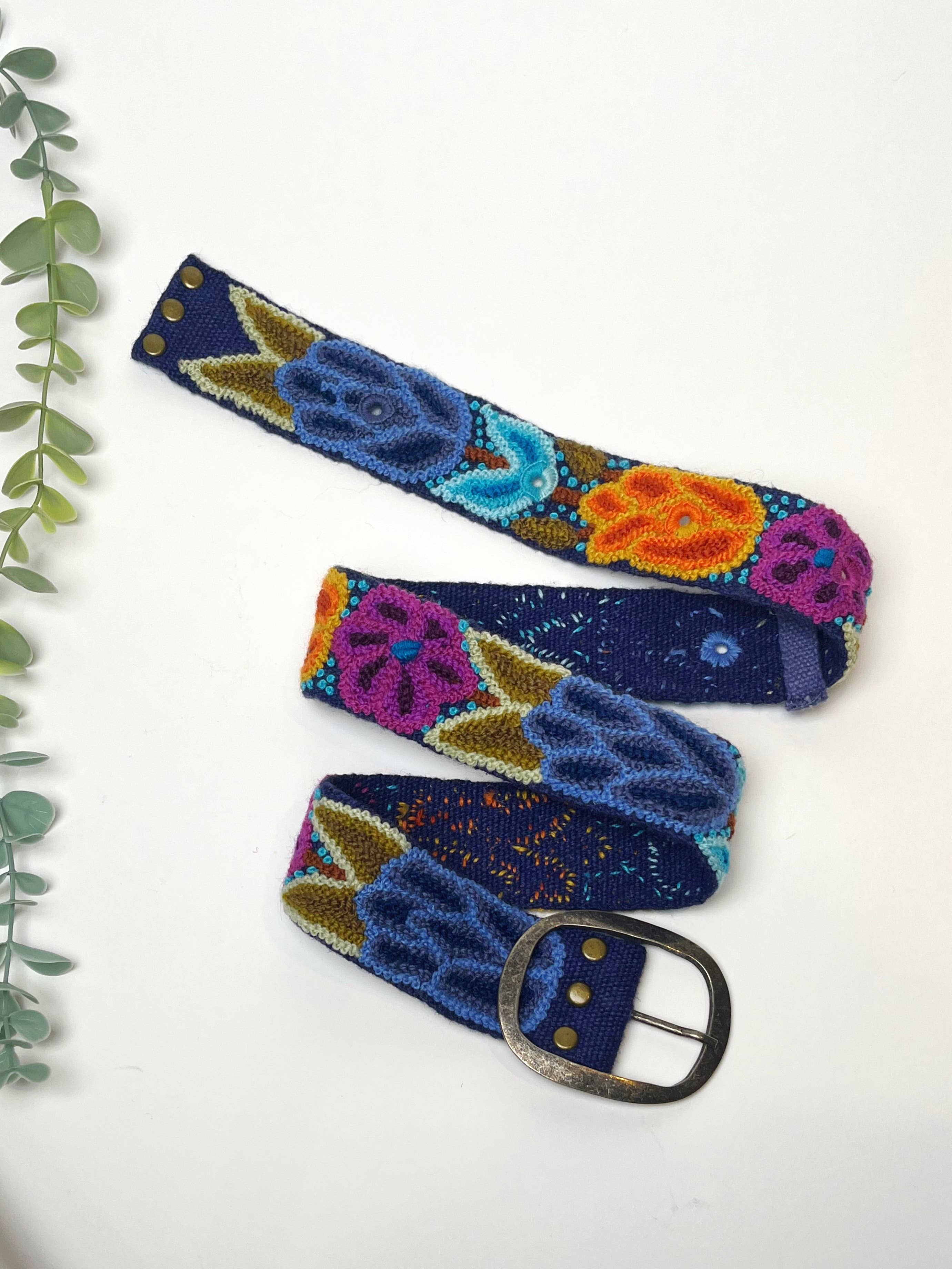 Artesana Love - Vendita all'ingrosso Cintura - Donna - Cintura larga ricamata con tulipani0