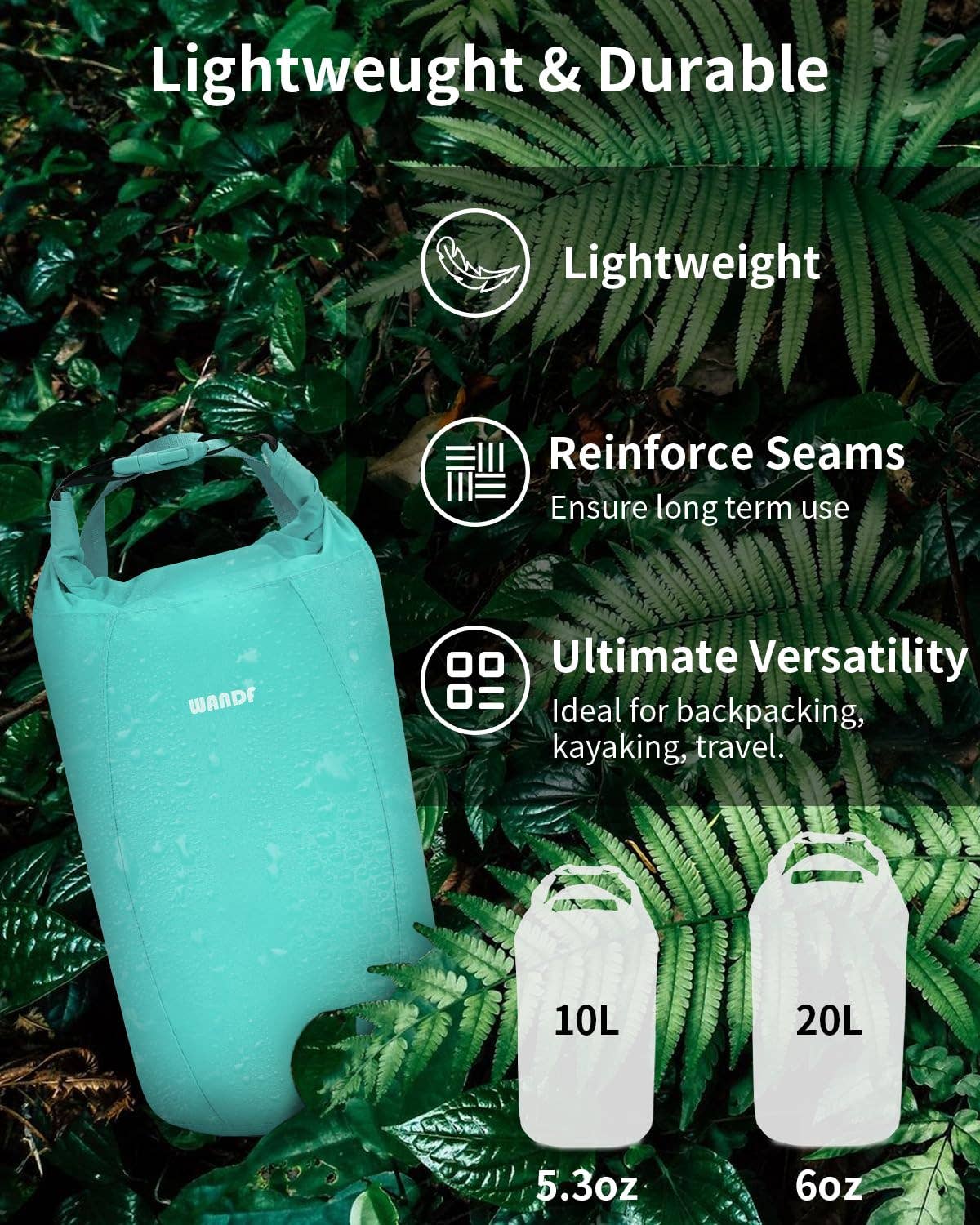 wandf – Großhandel Trockenbeutel – Kind & Baby – WANDF Ultraleichter Trockensack mit Rollverschluss5