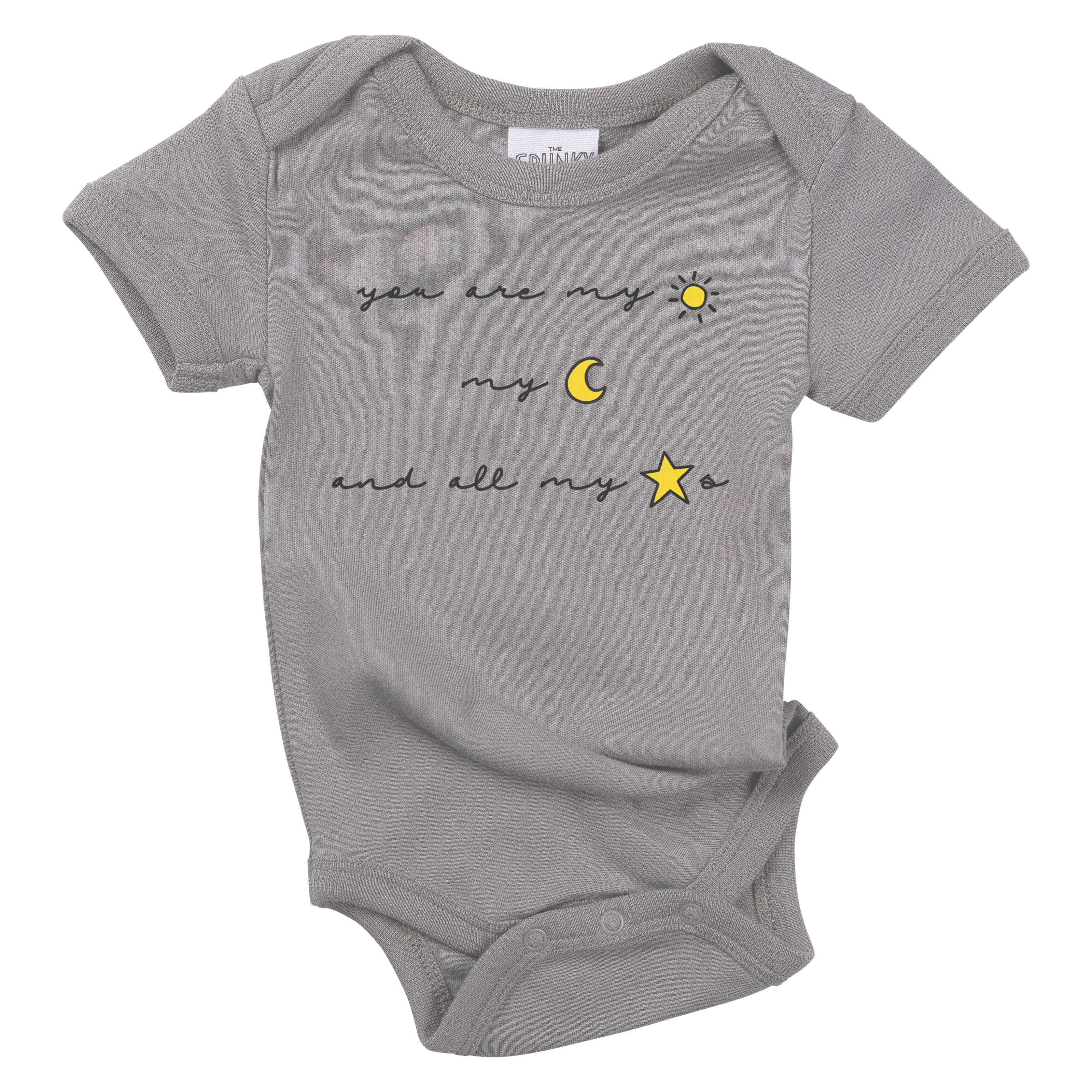 Spunky Stork - Wholesale Bodysuit (Non-Footed) - Baby - You Are My Sun Moon Stars Organic Cotton Baby Bodysuit1