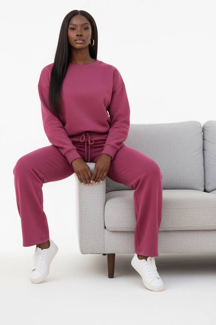 5besties inc - Vente Ensemble de vêtements d'intérieur – femme - ENSEMBLE DE DÉTENTE CONFORTABLE À JAMBE DROITE4