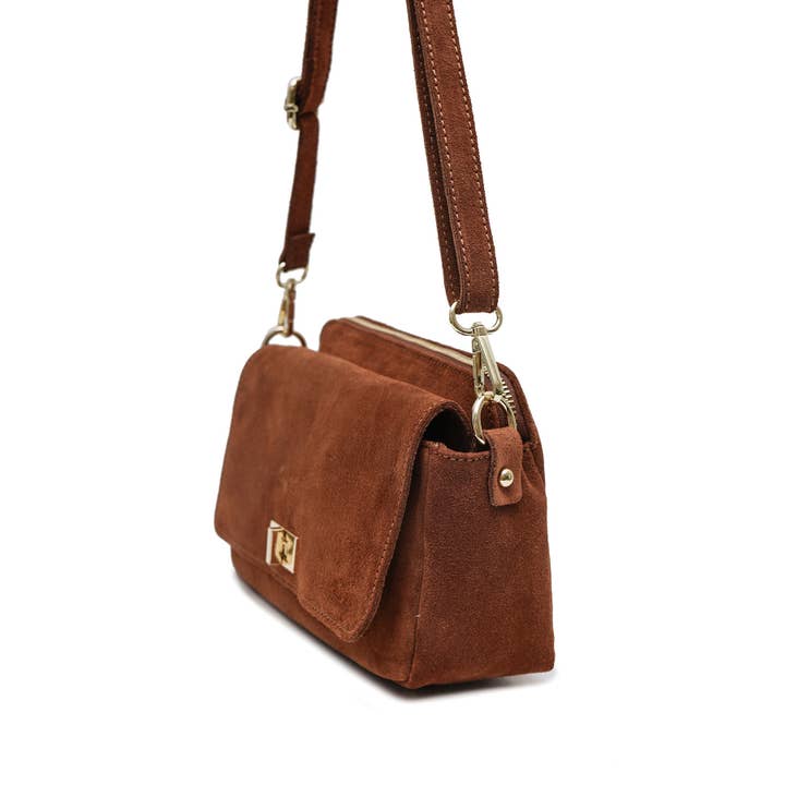 Cherry Paris - Wholesale Messenger Bag - Women's - ILIANE SUEDE Bag - 418825