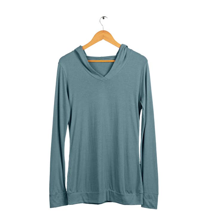 Clean Tee Factory - Wholesale Hoodie - Women's - Women's T-Shirt Weight Modal/Cotton Hoodie Tee