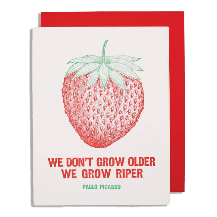 Strawberry Fruit | Compleanno - Biglietto di auguri per la vendita all'ingrosso da parte di Archivist Gallery | United States