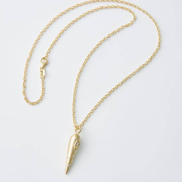 HoopLa - Wholesale Pendant/Charm Necklace - Cornicello horn 14K Steel -evil eye-Charm Necklace 5