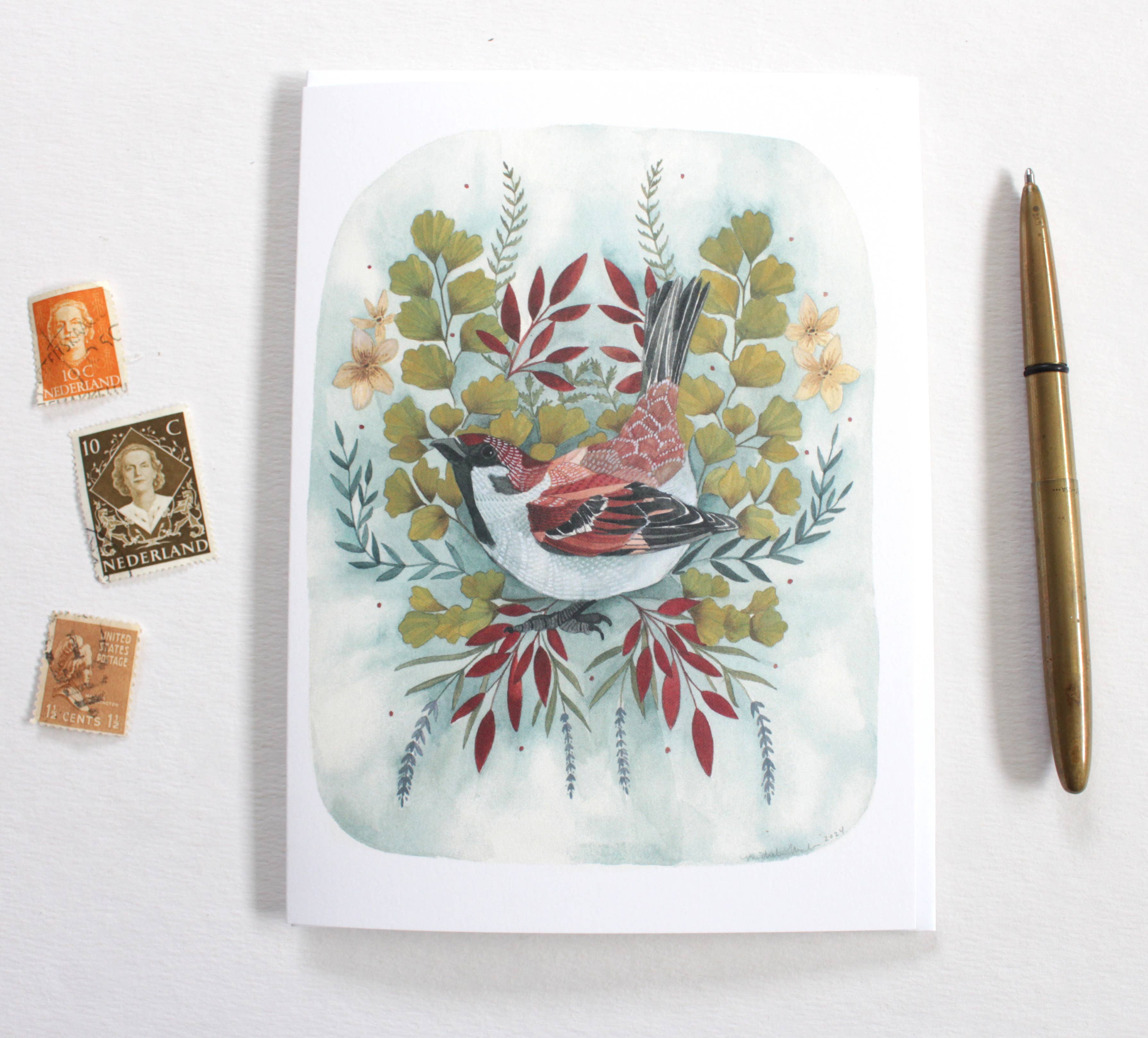 michele maule - Wholesale Everyday Greeting Card - Greeting Card - Brown Sparrow1