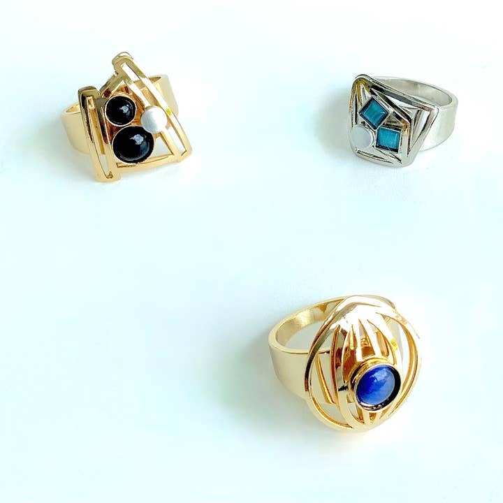 Christophe Poly / Crono Design - Wholesale Jewelry Set - RINGS Prepack (DR12) - 15 Rings & Free Displays60