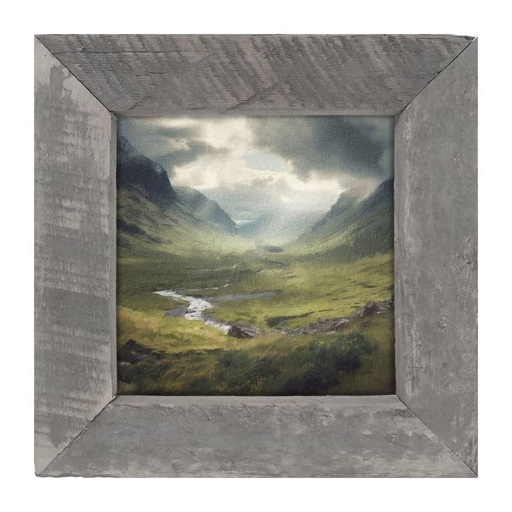 ginger blue - Vente Affiche d'art - Vallée brumeuse4