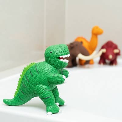 Best Years Ltd - Wholesale Bath Toy - Baby - Natural Rubber Green T Rex Dinosaur Toy, Bath Toy, Teether