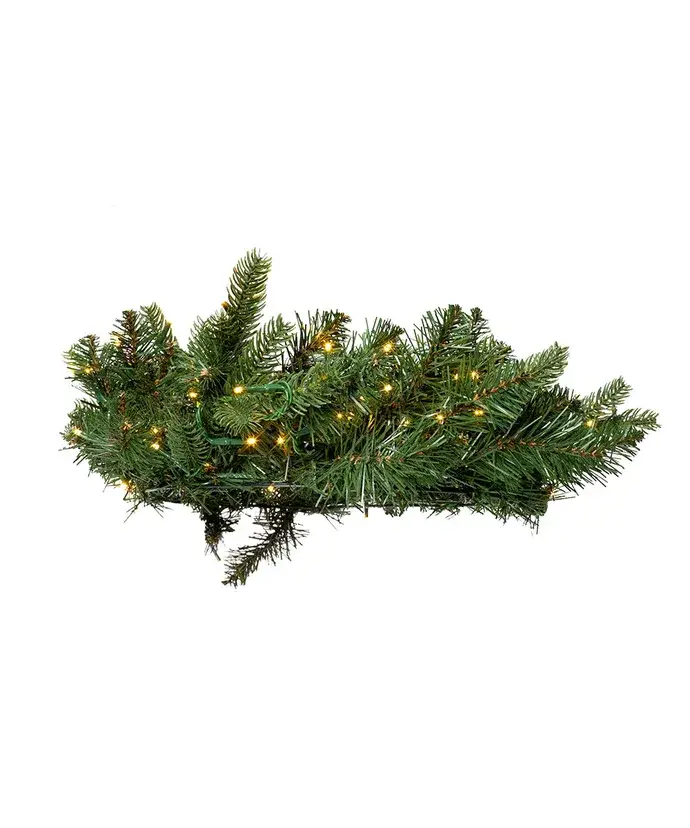 Kurt S. Adler, Inc. - Wholesale Wreath - 18"B/O PRLT WW CLST LED B SPRC WREATH4
