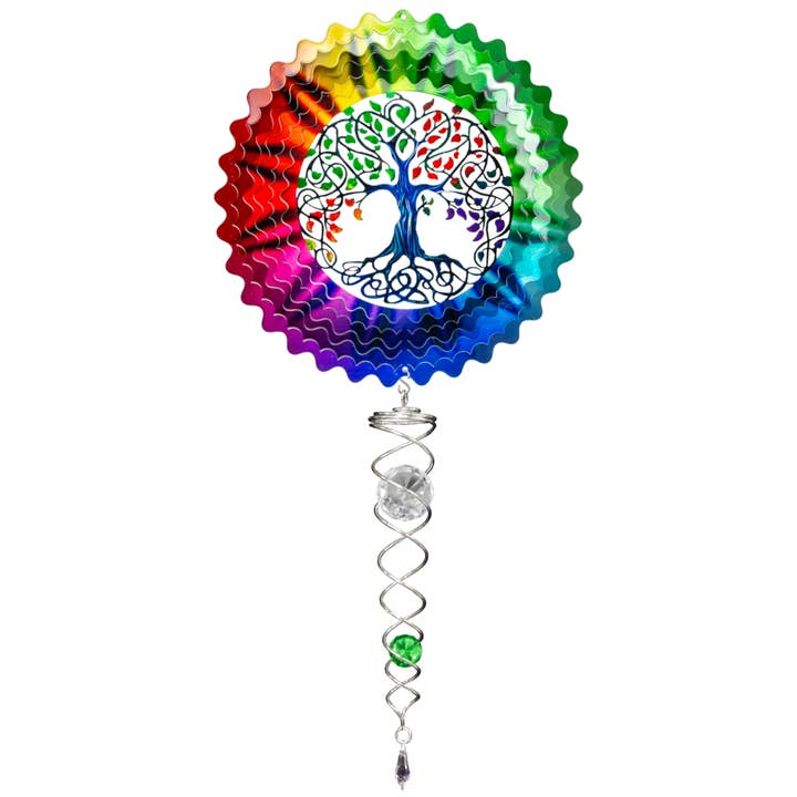 Tree of Life Multi-Color - Mini Set Wind Spinner for wholesale by Spinfinity Designs