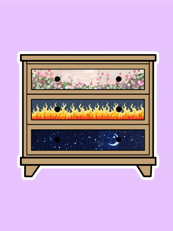 Feyres Kommode Velaris ACOTAR Buchaufkleber für den Großhandel von Shadows of Sunshine