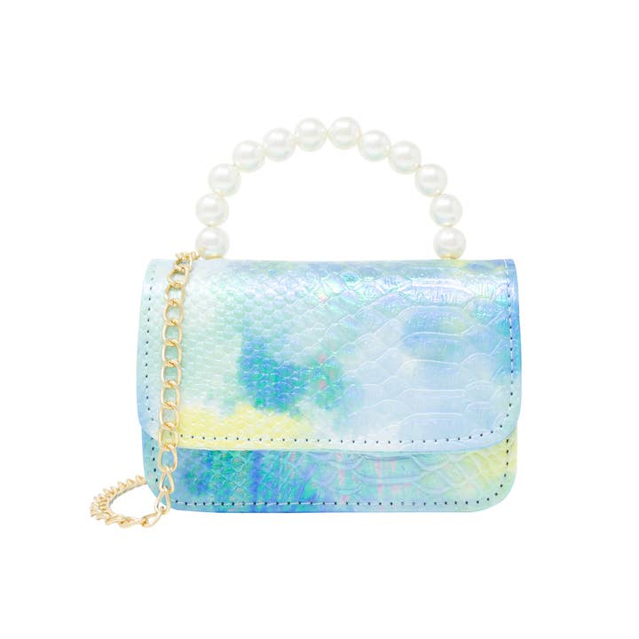 Borsa con manico in coccodrillo tie dye per la vendita all'ingrosso da parte di Tiny Treats and ZOMI GEMS