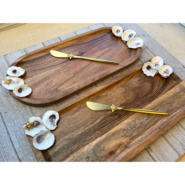 Ten Twenty Six Designs – wholesale Serving tray – Wood tray with oysters1