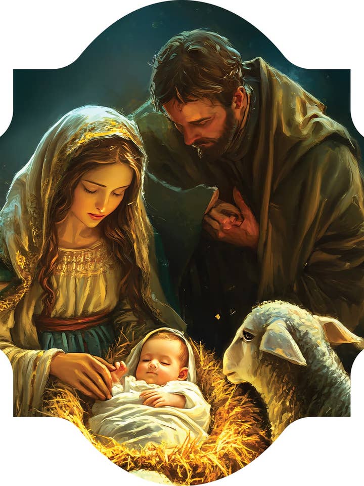 Hang Around-Nativity With Sheep for wholesale by Custom Decor