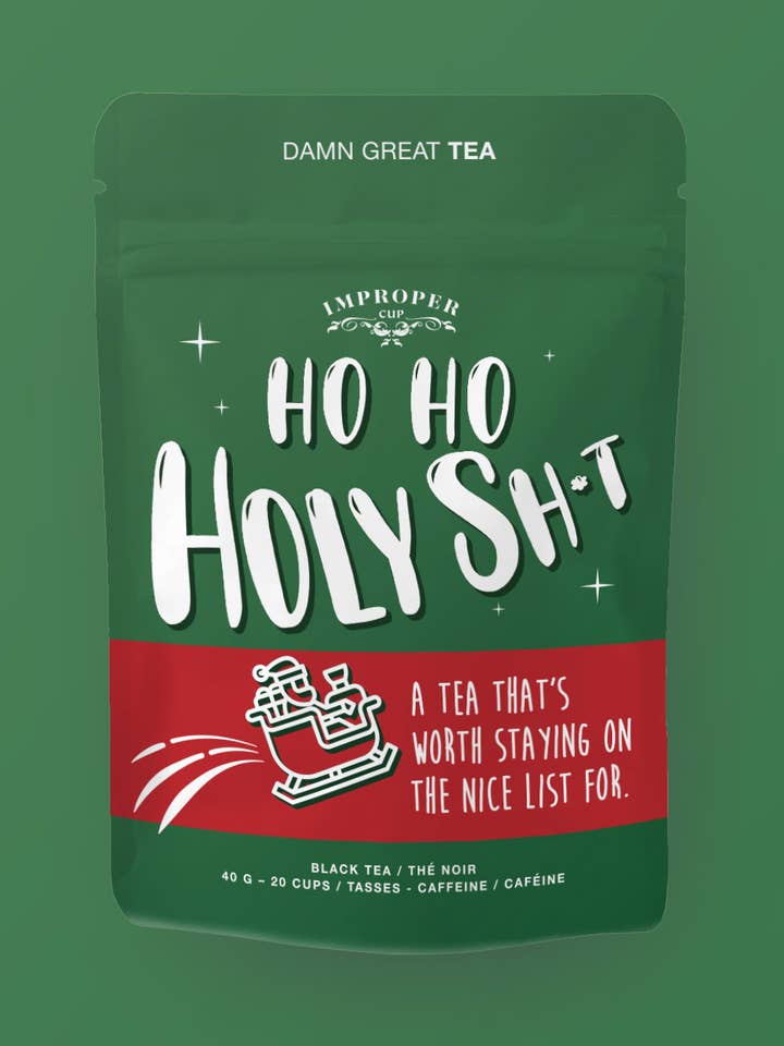 HoHo Holy Sh*t Black tea for wholesale by Improper Co. (No duties | Ships from CAN/USA)