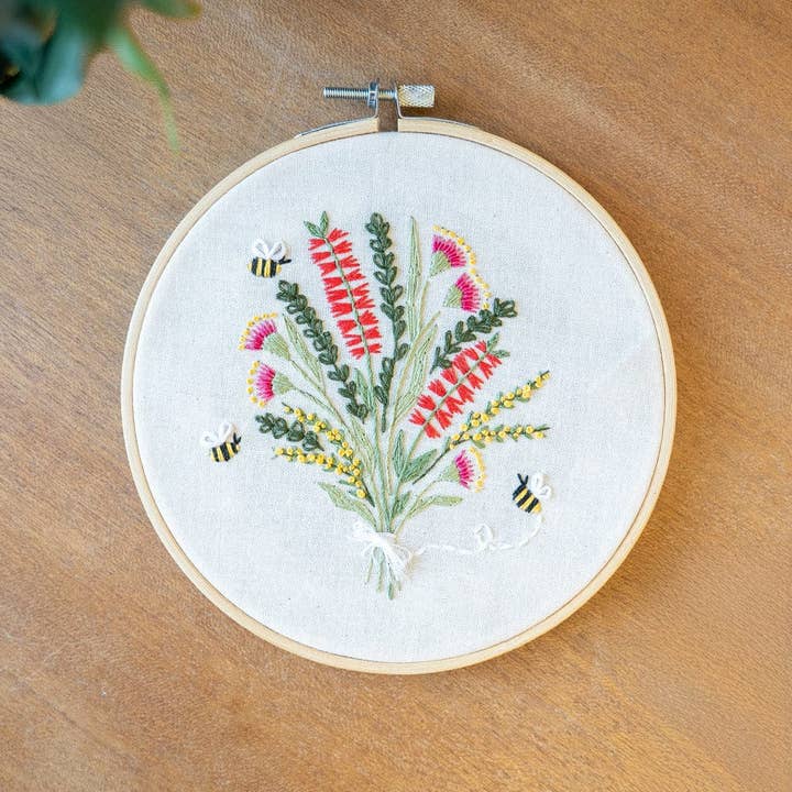 Craft Club - Wholesale Embroidery/cross-stitch supplies - AUSTRALIAN NATIVE BOUQUET - Embroidery Kit3