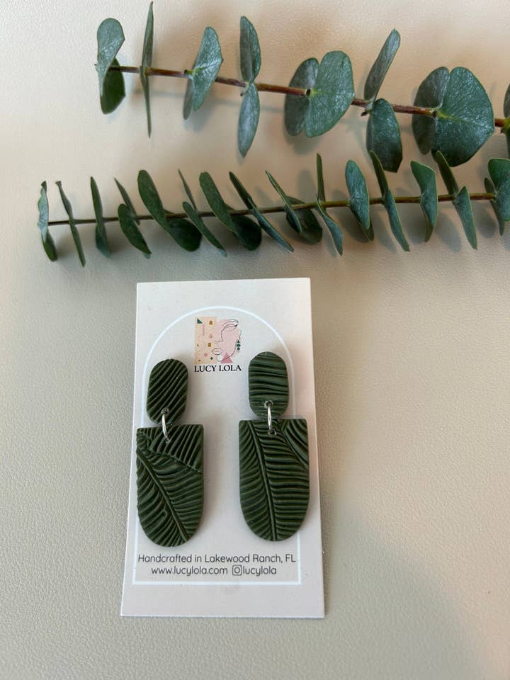 The Olivia - Texture a foglia di palma - Verde pino per la vendita all'ingrosso da parte di lucylola