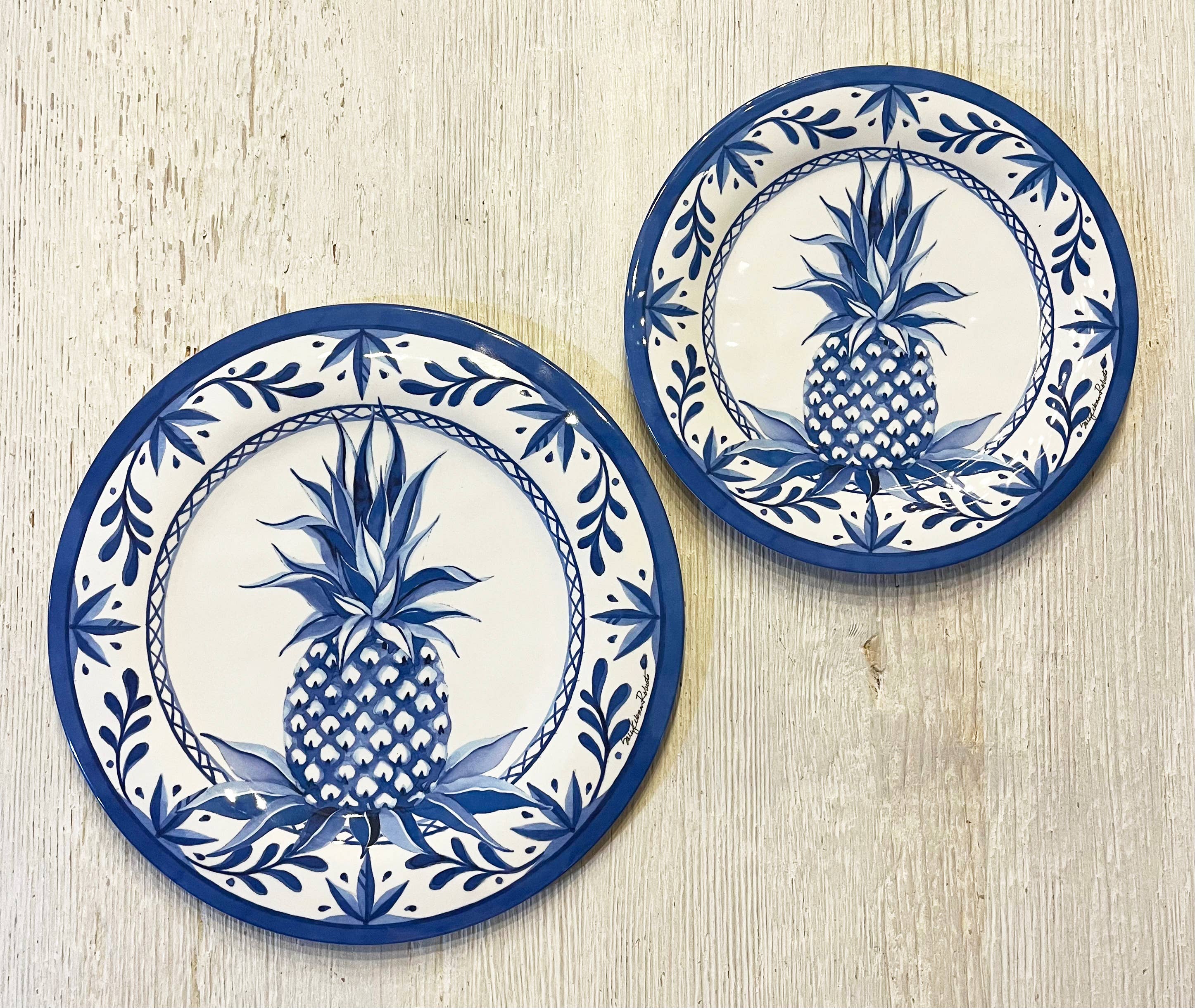 Bamboo Table - Vente Assiette - Collection d'assiettes en bambou Blue Pineapple