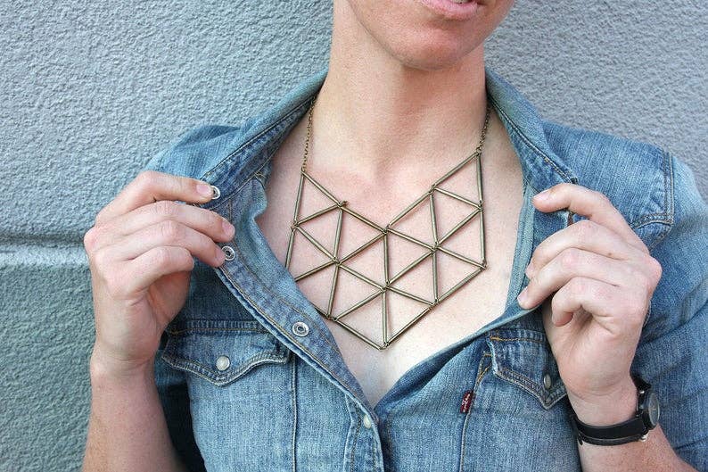 daniAWESOME - Wholesale Bib Necklace - Geometric Bib Necklace4
