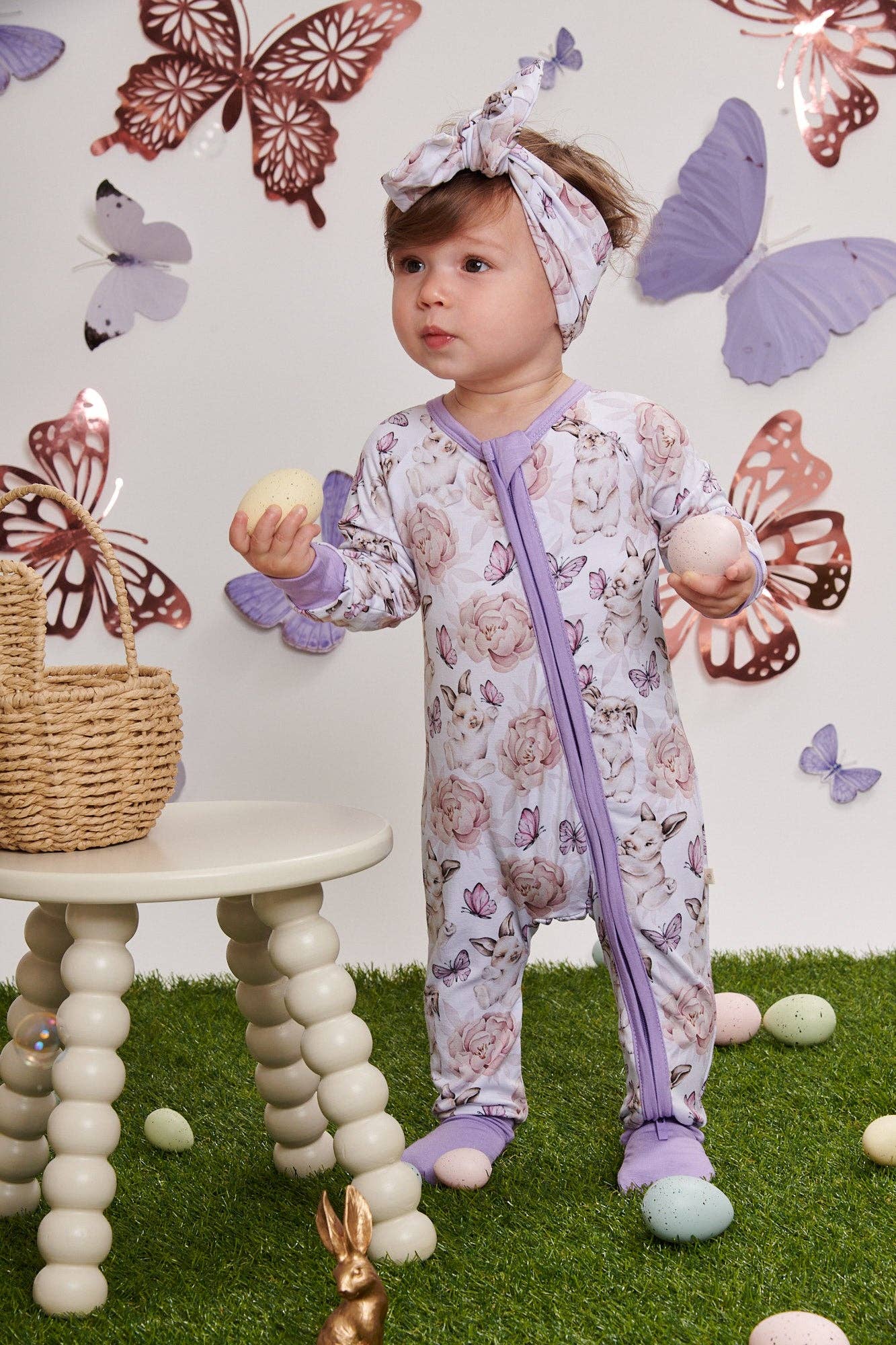 Elebaby - Wholesale Sleepsuit - Baby - Whispering Whiskers Convertible Zipper Pajama2