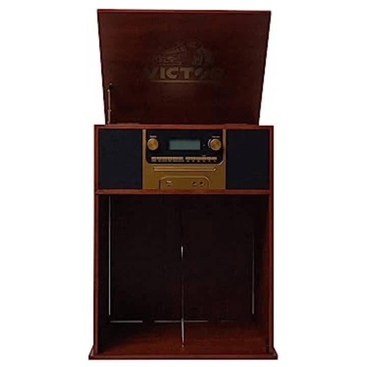 JupiterGear Home - Wholesale Speakers - Victor Boyleston 7-in-1 3-Speed Turntable Music Center7