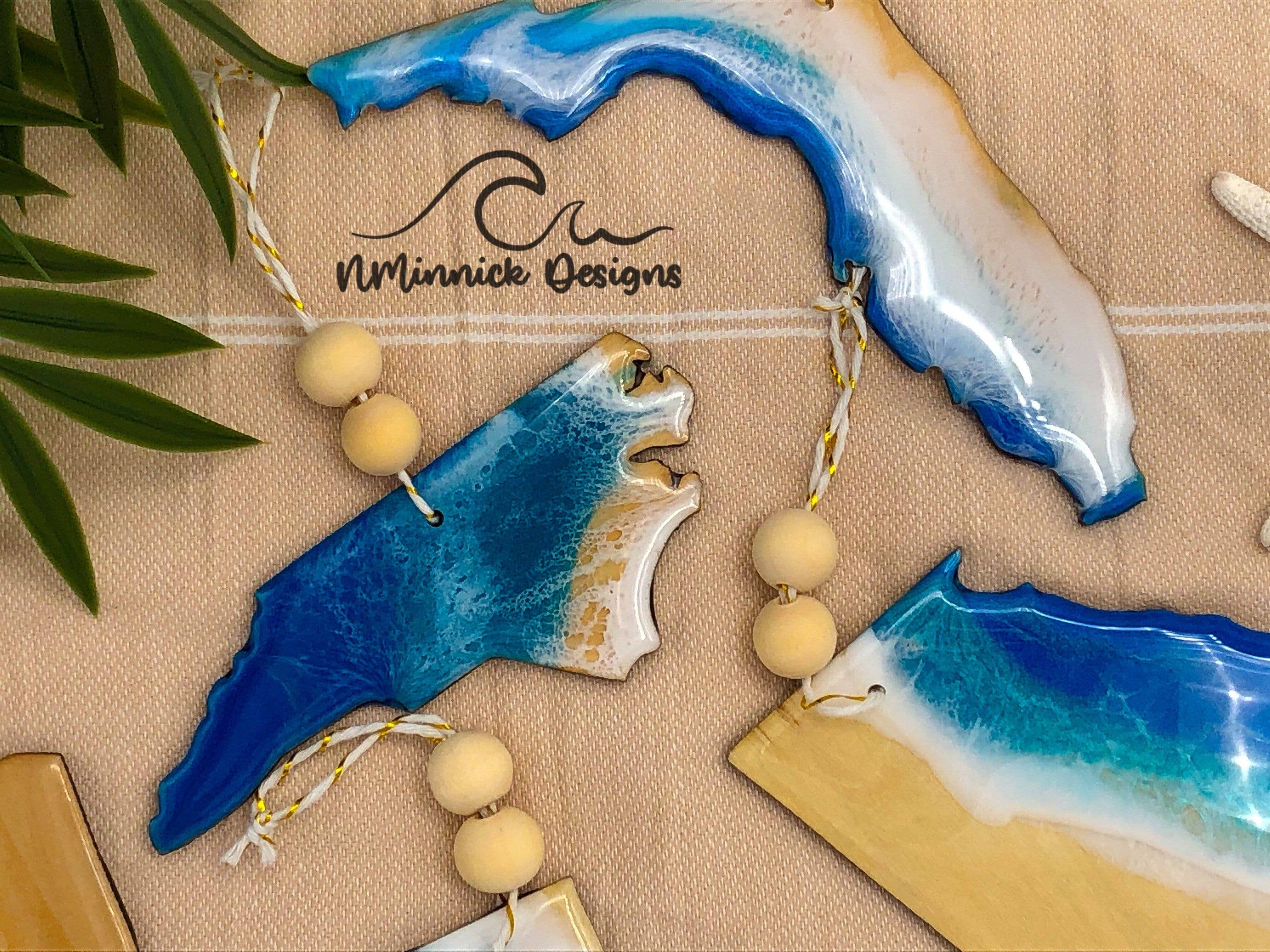 NMinnick Designs - Wholesale Ornament - North Carolina Beach Ornament3