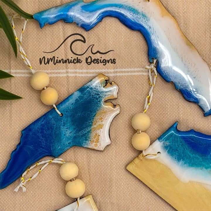 NMinnick Designs - Wholesale Ornament - North Carolina Beach Ornament3