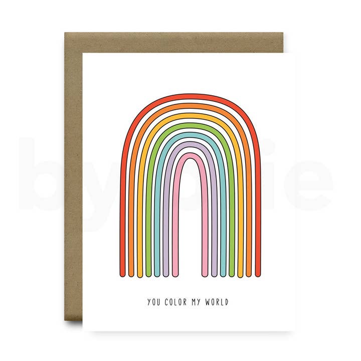 Du färbst meine Welt | Grußkarte für den Großhandel von by brie