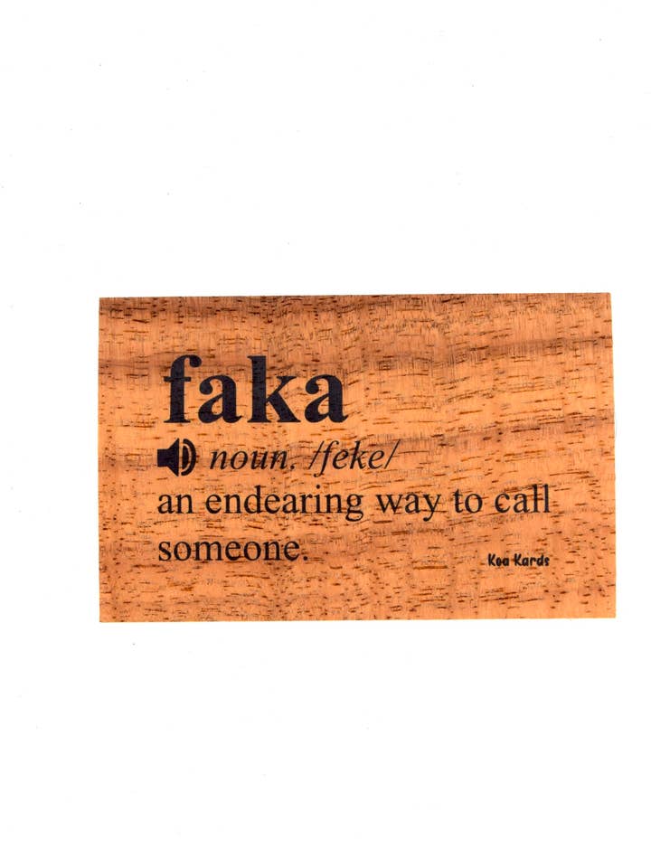 Faka für den Großhandel von Koa Kards