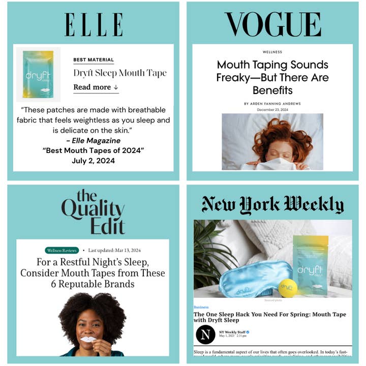 Dryft Sleep LLC - Wholesale Sleep/eye mask - Dryft Sleep Mouth Tape 30 Pk (Wellness, Travel, Sleep)1