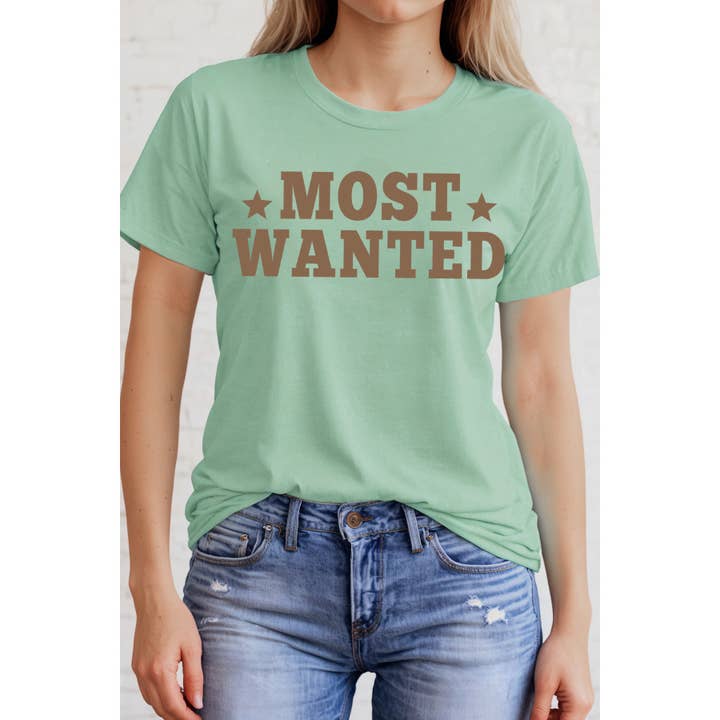 Amused by Blue - Wholesale T-Shirt (Graphic) - Women's - Most Wanted Short Sleeve T4
