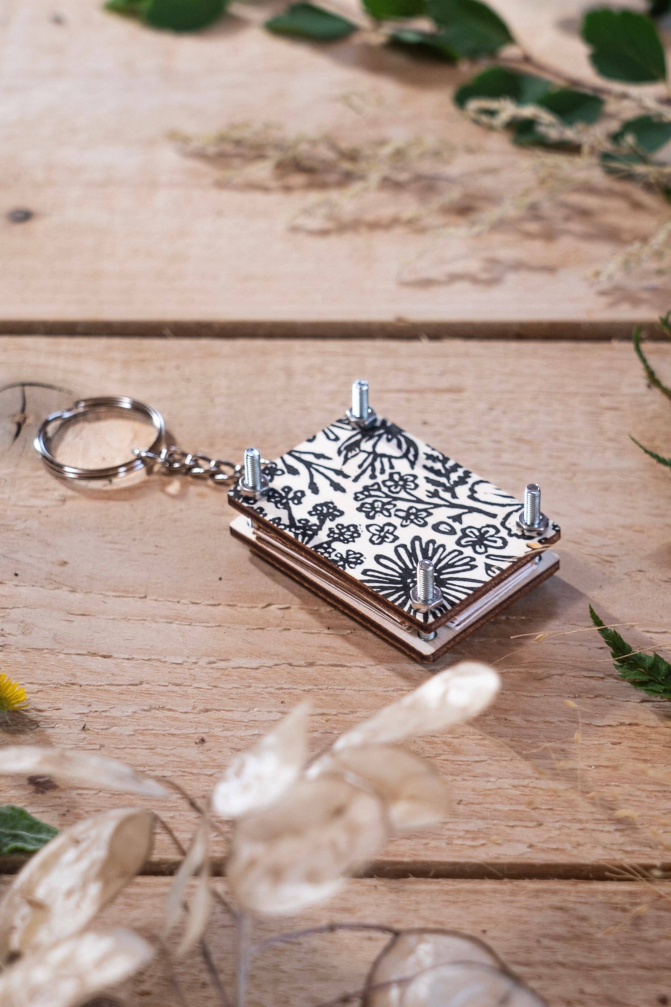 Beth Lewis Art – wholesale Keychain – Women's – Mini Keyring Flower Presses8