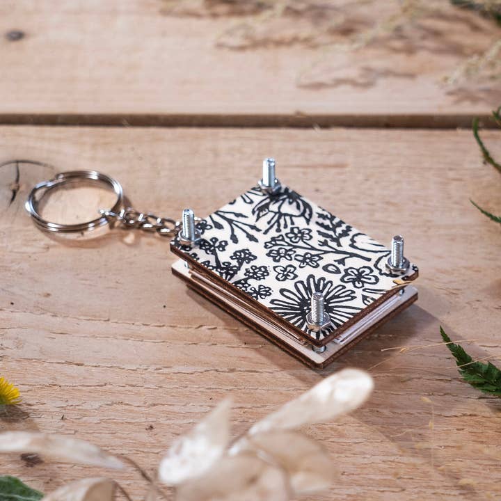 Beth Lewis Art – wholesale Keychain – Women's – Mini Keyring Flower Presses8