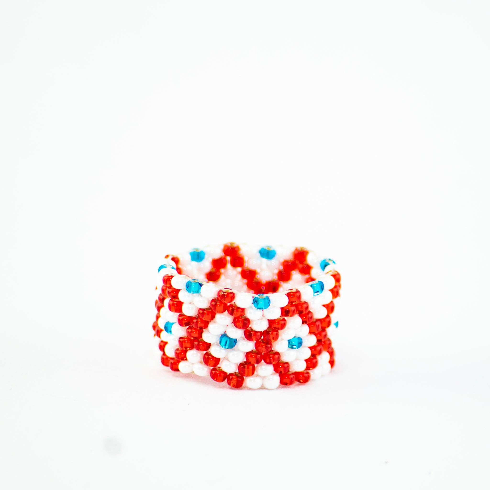 Lumily – wholesale Band/stacked ring – Tania Seed Bead Ring (Assorted) - Guatemala16