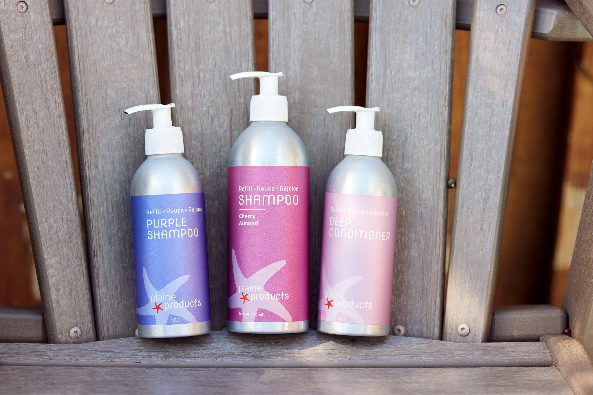 Plaine Products - Wholesale Hair Shampoo - Purple Shampoo 10 oz (pump not included) Reusable packaging5