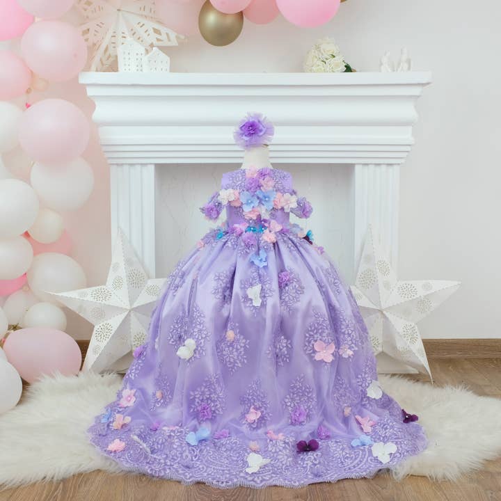 My Baby By Merry - Wholesale Dress - Kids - Quinceanera Dress Puffy Lilac