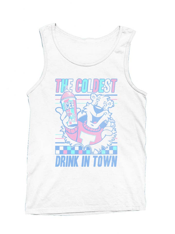 Officially Licensed Icee Bear - The Coldest Drink Men's Tank Top for wholesale by Snack Tees