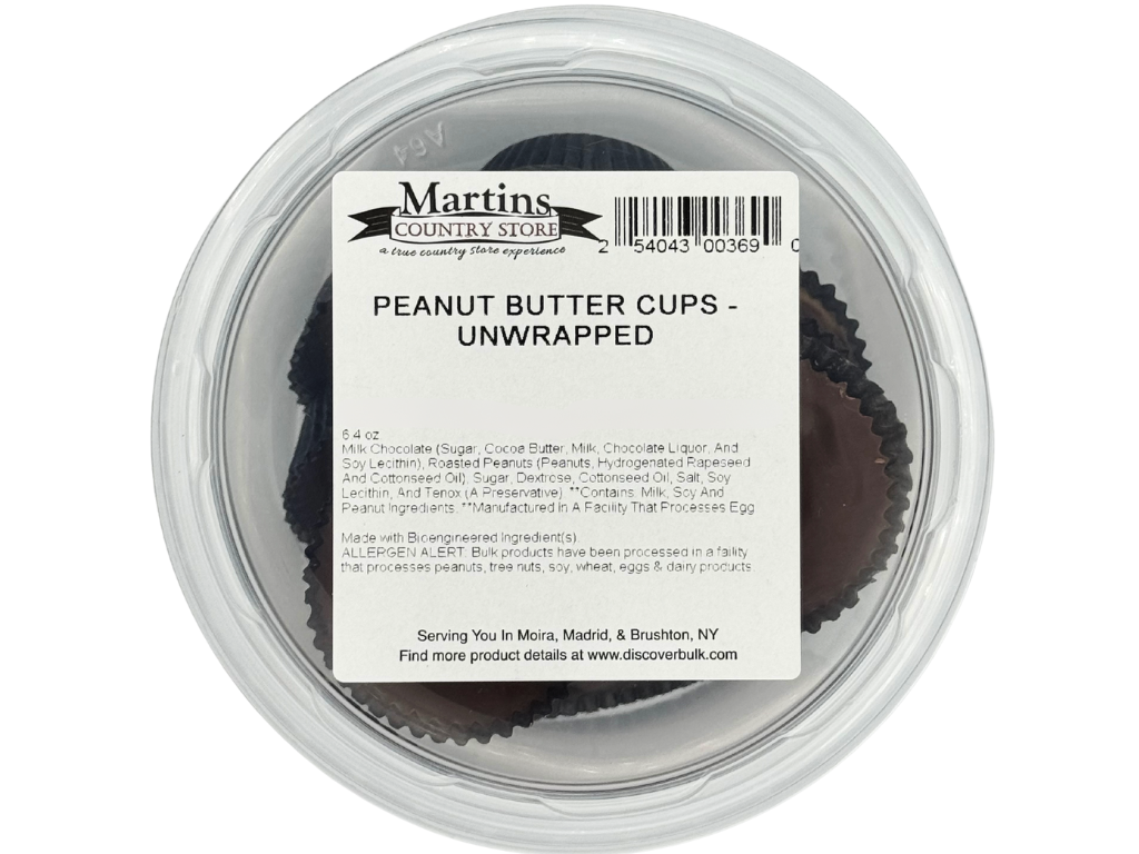 Martin's Country Store LLC - Wholesale Chocolate Covered Sweets - PEANUT BUTTER CUPS 6.4oz3