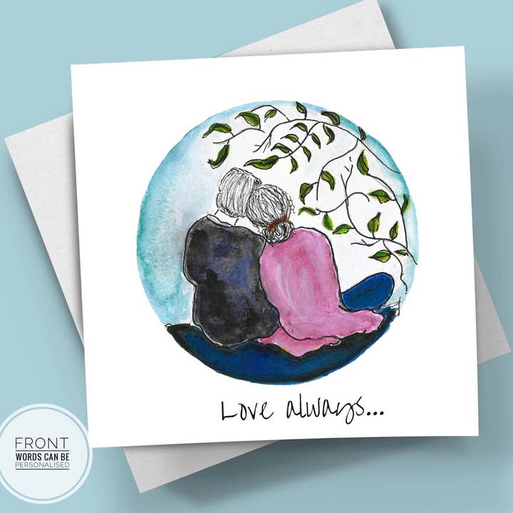 Couple Love Greeting Card for wholesale by RainbowRaindrops