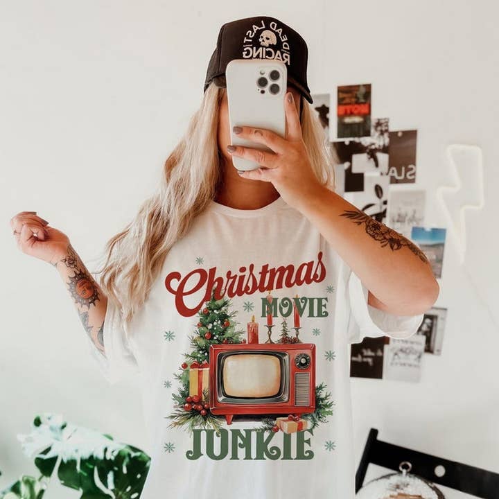 Retro Christmas Shirt, Trendy Christmas Shirt, Merry for wholesale by AJCanvasPrints