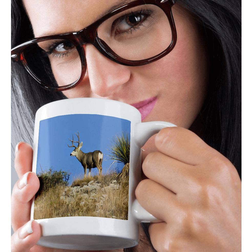 3dRose - Wholesale Coffee Mug - 3dRose, Desert Mule Deer buck in desert mountain habitat - US44 LDI0997 - Larry Ditto, Mug9