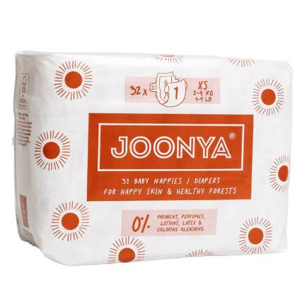 Joonya Diapers Size 1 XS (4-9 lb) - 1 Bag of 32 for wholesale by Joonya