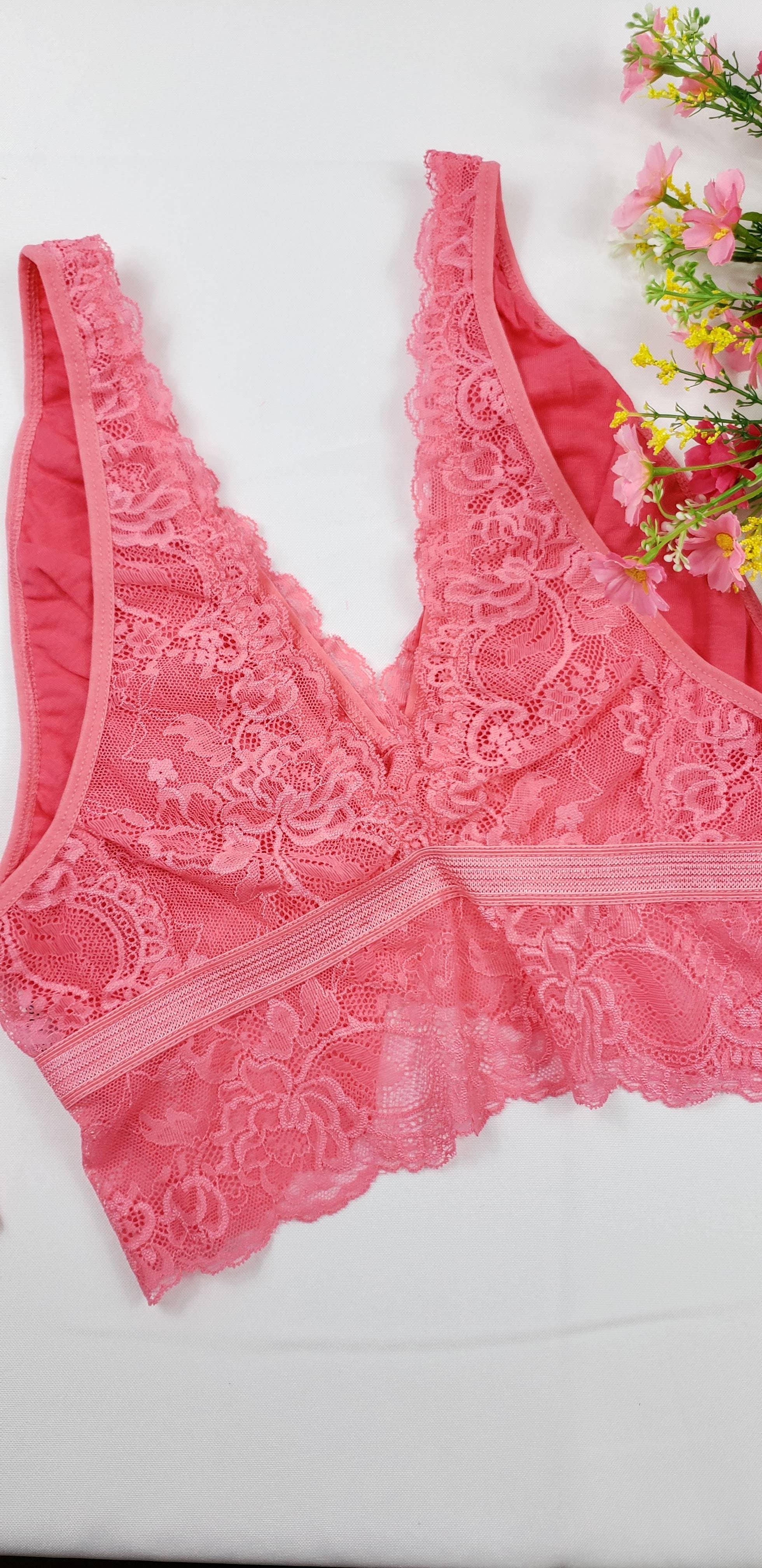 EBRU Home - Vendita all'ingrosso Completino intimo - Donna - La biancheria intima elastica comoda da donna Bralette + è un regalo2