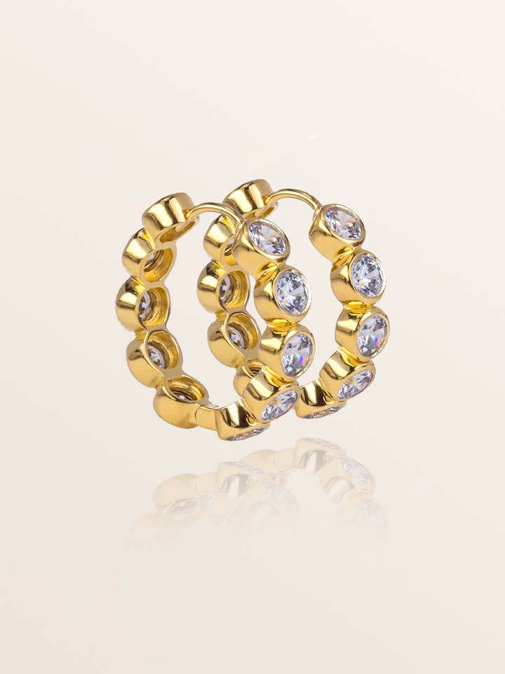 Aurora Earrings - White for wholesale by Molly Olivia