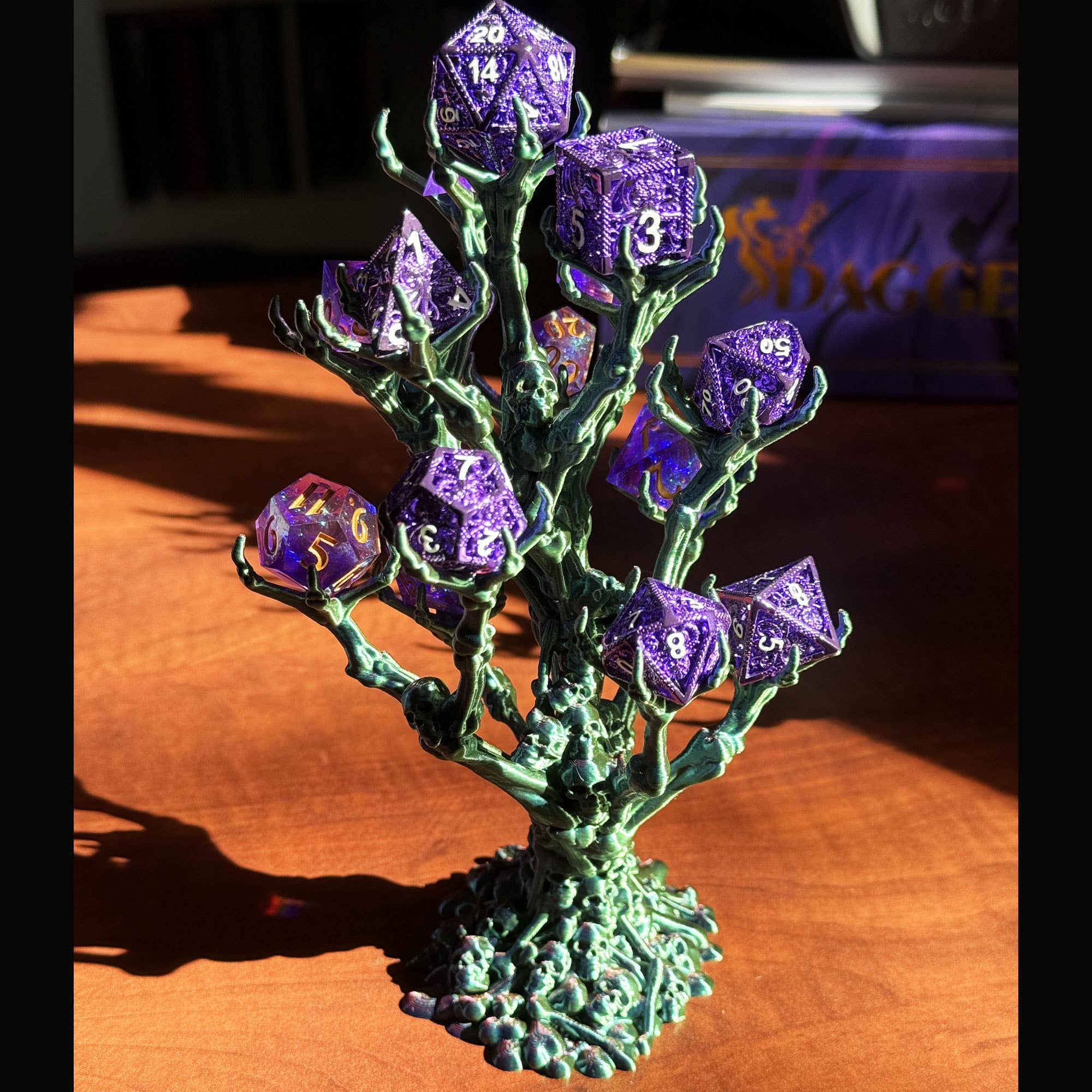 American Carver LLC - Wholesale Dice - Bone Tree Dice Keeper | TTRPG, D&D, Pathfinder, CoC2