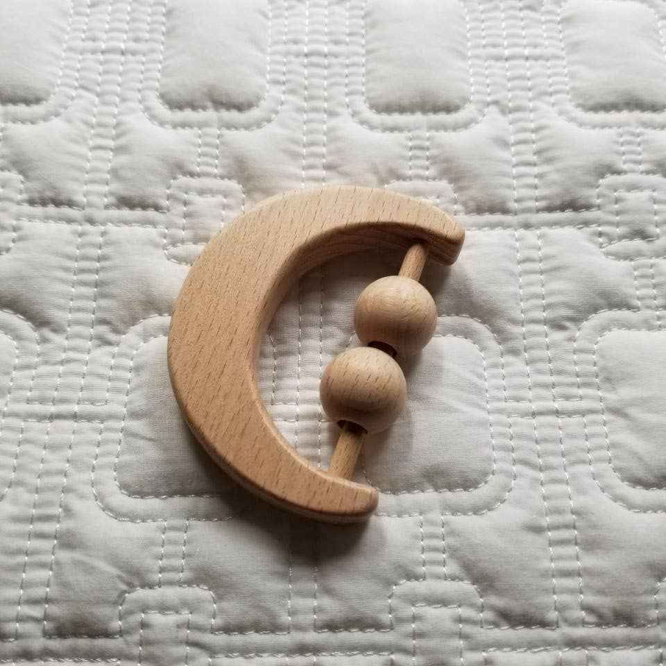 D & C TOYS - Vente Hochet mobile – bébé - Hochet lunaire en bois1