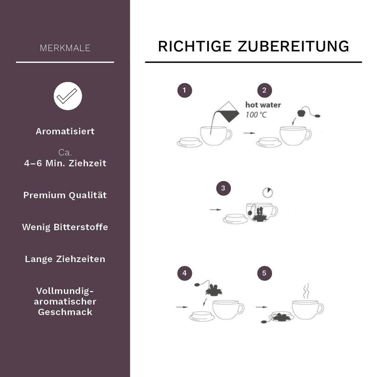 Creano - Wholesale Tea Bags - Box of 8 BluemeTeelini black tea4