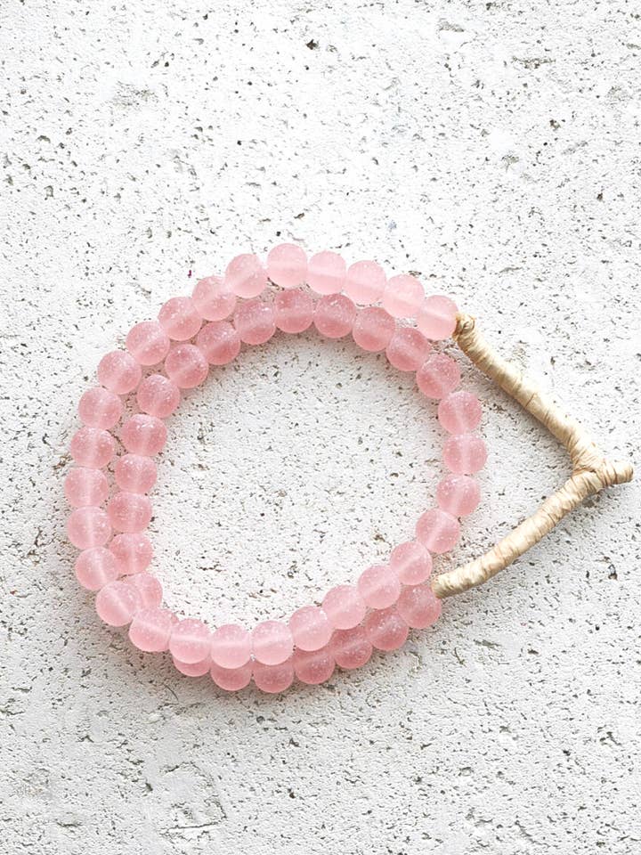 Glass Beads Light Pink for wholesale by Luxe B Co